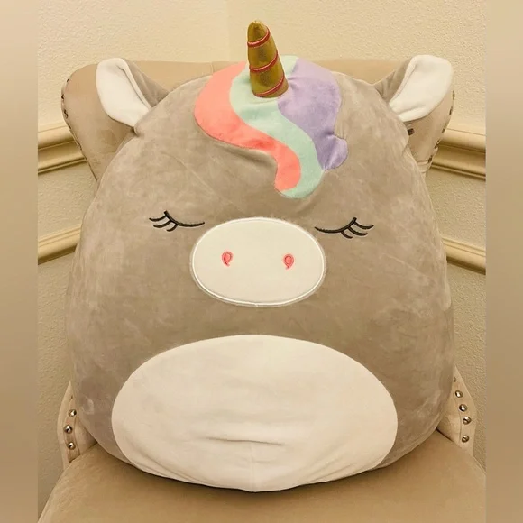 Squishmallows 16” Teresa the Grey Unicorn KellyToy Plush Stuffed Animal. - Picture 1 of 4